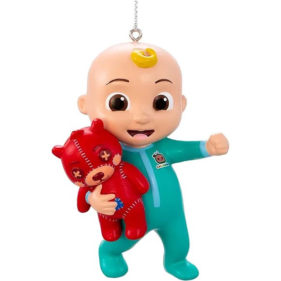 Kurt S. Adler CoComelon Baby JJ with Teddy Bear Holiday Christmas Ornament - Picture 1 of 4